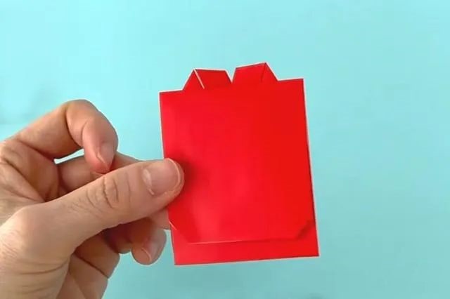Origami Schoolbag-No:15-Origami Container