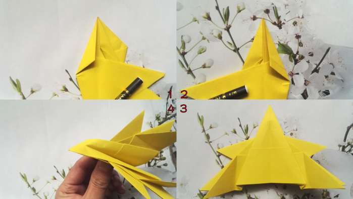 Origami Three - dimensional Fighter Jet-No:6-Origami Toy
