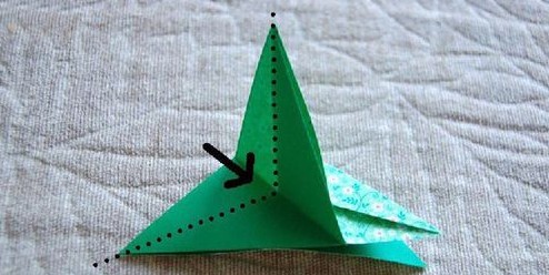 Origami Four - leaf Clover-No:9-Origami Plant