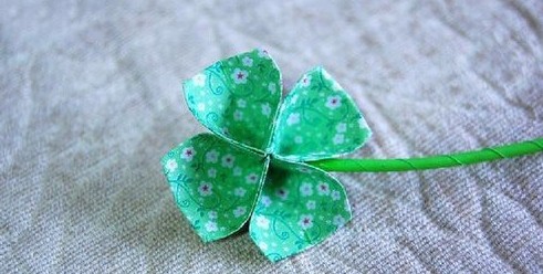 Origami Four - leaf Clover-No:14-Origami Plant