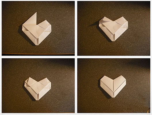 Origami Three - Dimensional Heart-No:8-Origami Toy